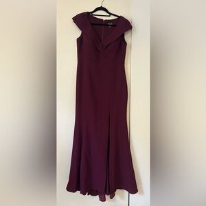 Magenta full length gown